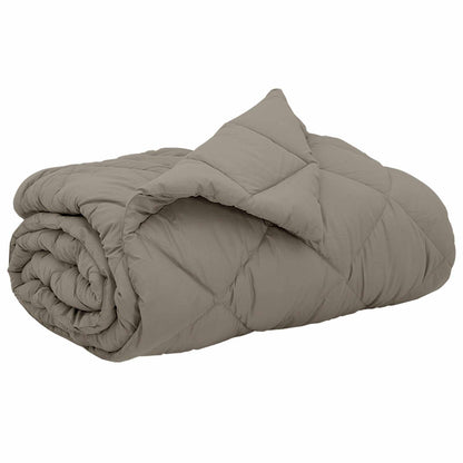 Full Year Duvet Light Grey 220 x 260 cm Microfiber