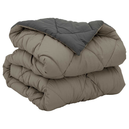 Full Year Duvet Light Grey and Anthracite 140 x 200 cm