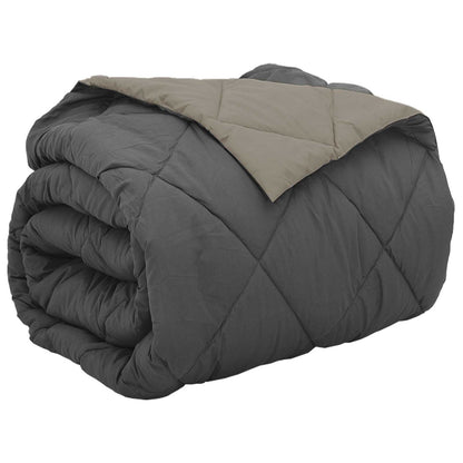 Full Year Duvet Light Grey and Anthracite 200 x 240 cm