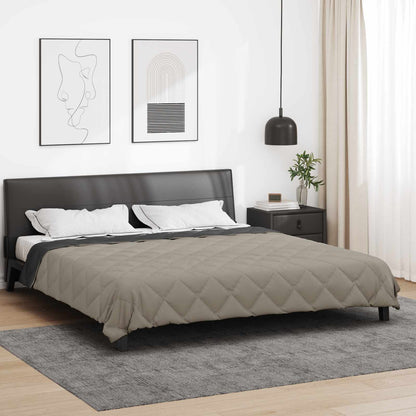 Full Year Duvet Light Grey and Anthracite 200 x 220 cm