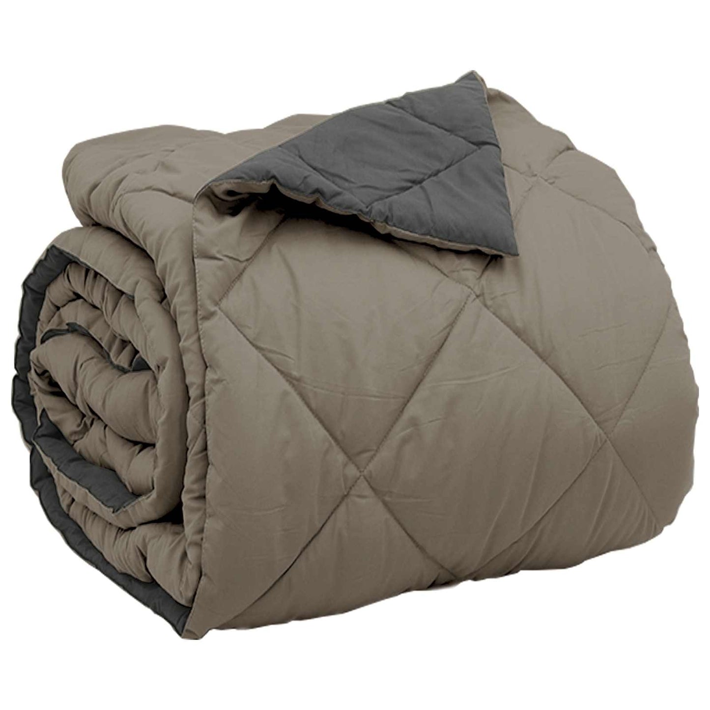 Full Year Duvet Light Grey and Anthracite 240 x 260 cm