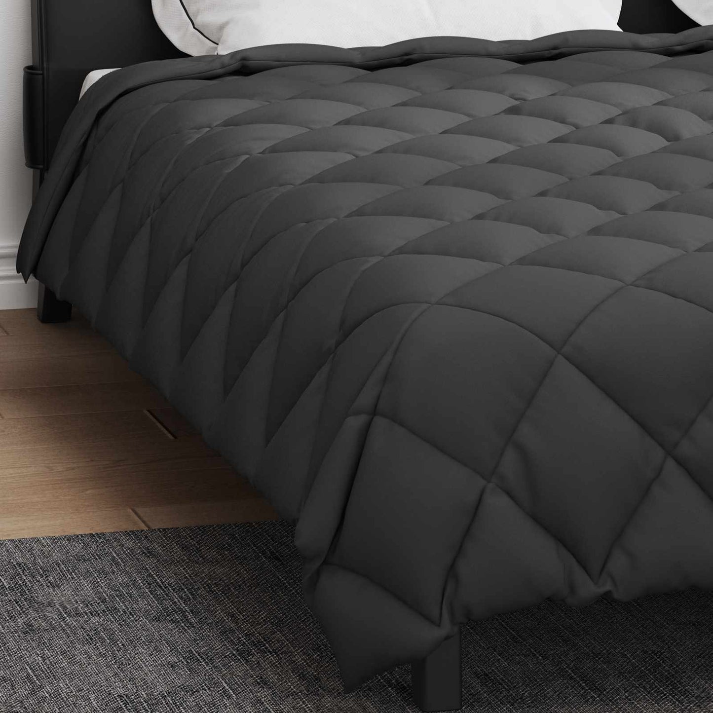 Winter Duvet Anthracite 200 x 200 cm Microfiber
