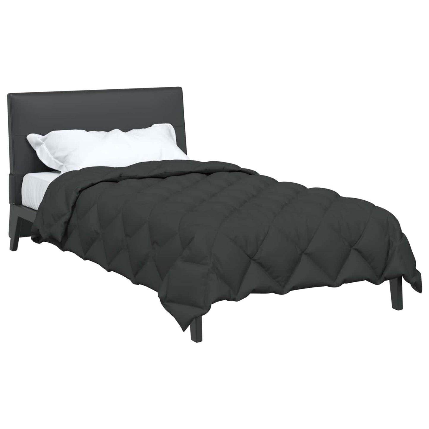Winter Duvet Anthracite 155 x 220 cm Microfiber