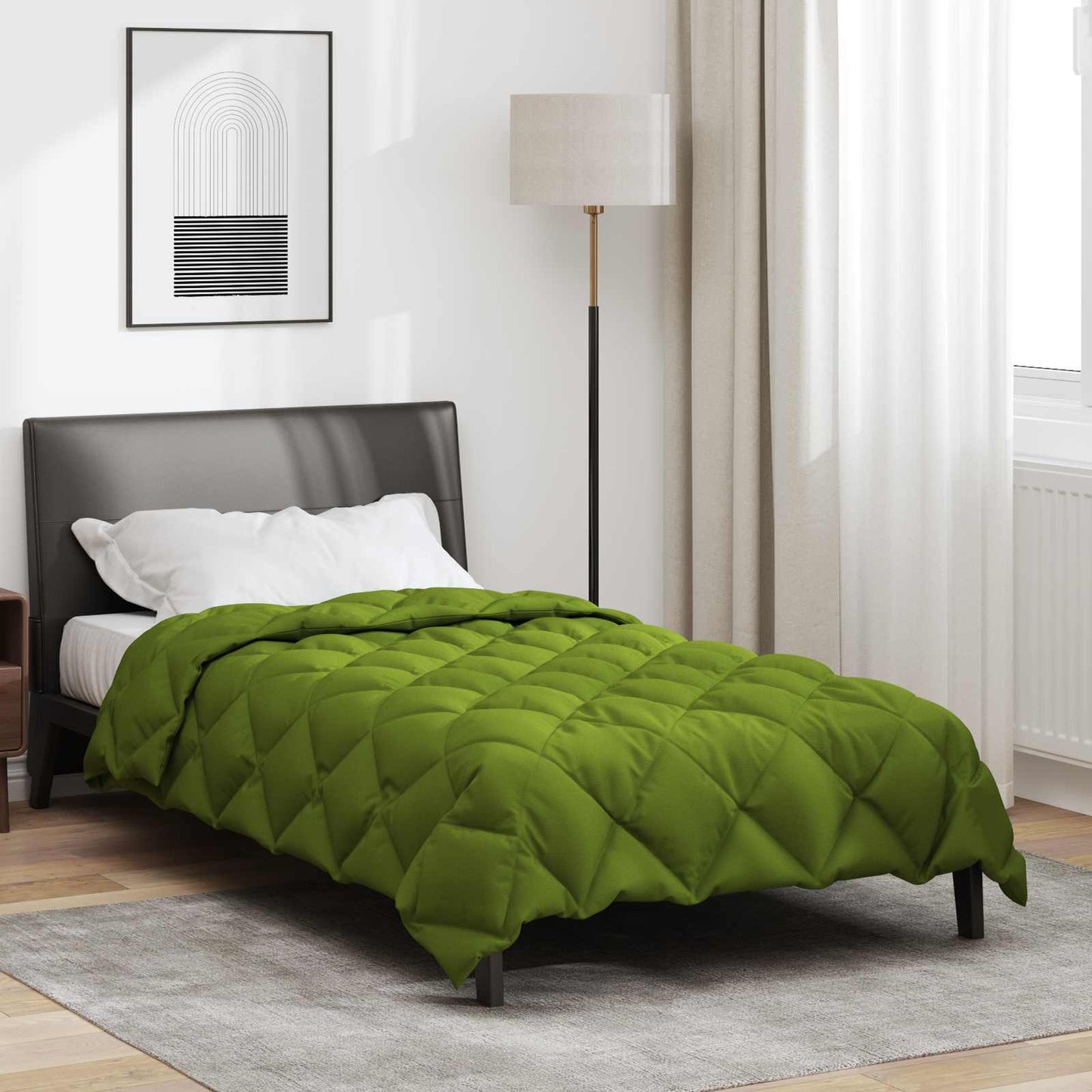 Winter Duvet Green 155 x 220 cm Microfiber