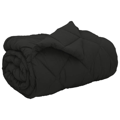 Winter Duvet Black 135 x 200 cm Microfiber