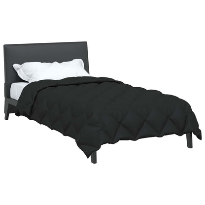 Winter Duvet Black 155 x 220 cm Microfiber