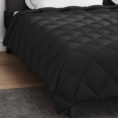 Winter Duvet Black 200 x 200 cm Microfiber