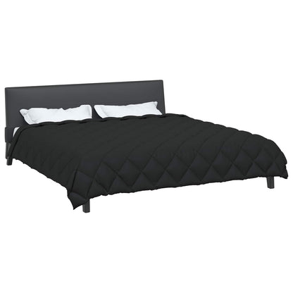 Winter Duvet Black 200 x 200 cm Microfiber