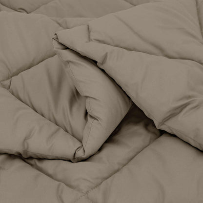 Winter Duvet Light Grey 140 x 200 cm Microfiber