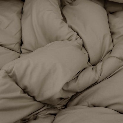 Winter Duvet Light Grey 140 x 200 cm Microfiber