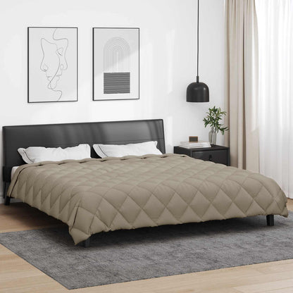 Winter Duvet Light Grey 200 x 240 cm Microfiber