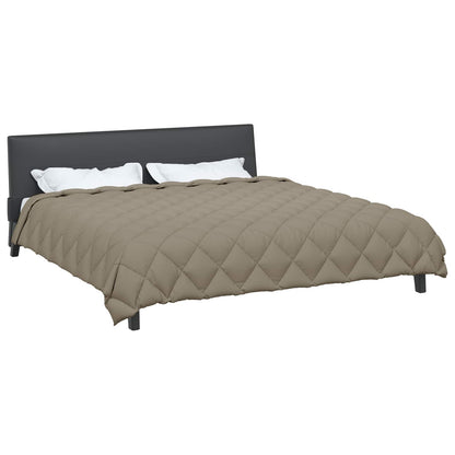 Winter Duvet Light Grey 200 x 240 cm Microfiber