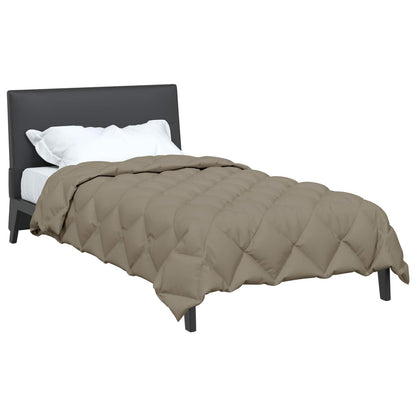 Winter Duvet Light Grey 140 x 220 cm Microfiber