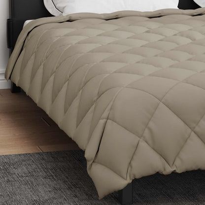 Winter Duvet Light Grey 220 x 260 cm Microfiber