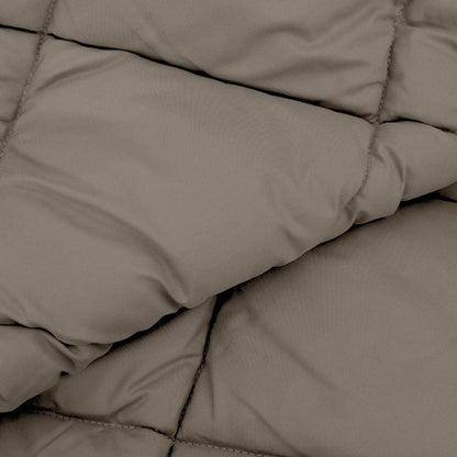 Winter Duvet Light Grey 240 x 260 cm Microfiber