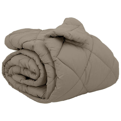 Winter Duvet Light Grey 240 x 260 cm Microfiber