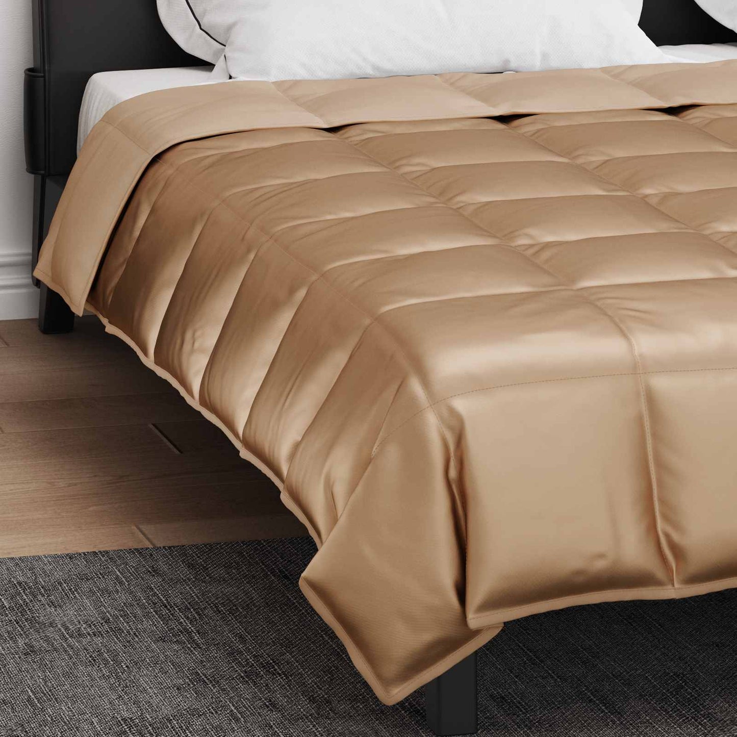 Summer Duvet Gold 200 x 200 cm Satin and Microfiber