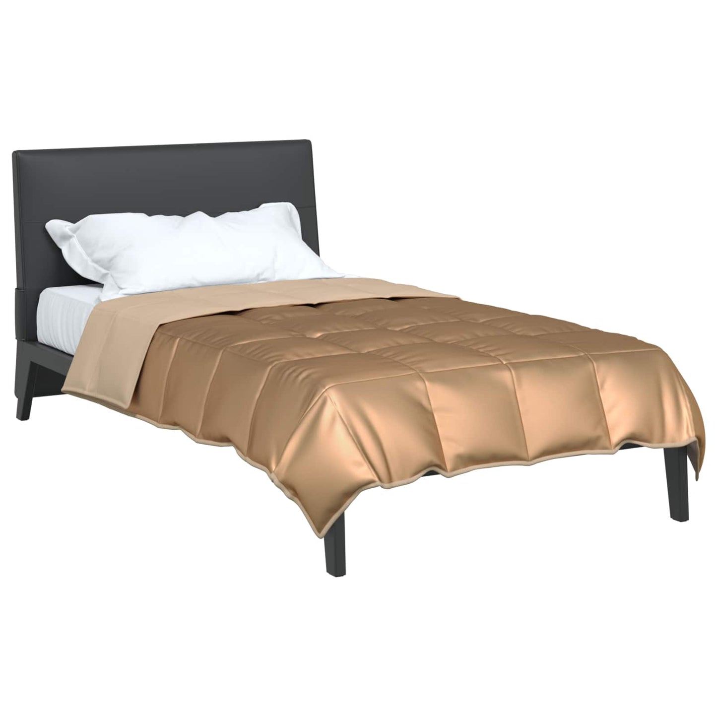 Summer Duvet Gold 155 x 220 cm Satin and Microfiber