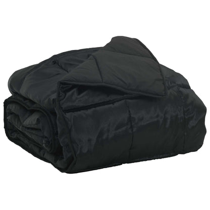 Summer Duvet Black 220 x 240 cm Satin and Microfiber