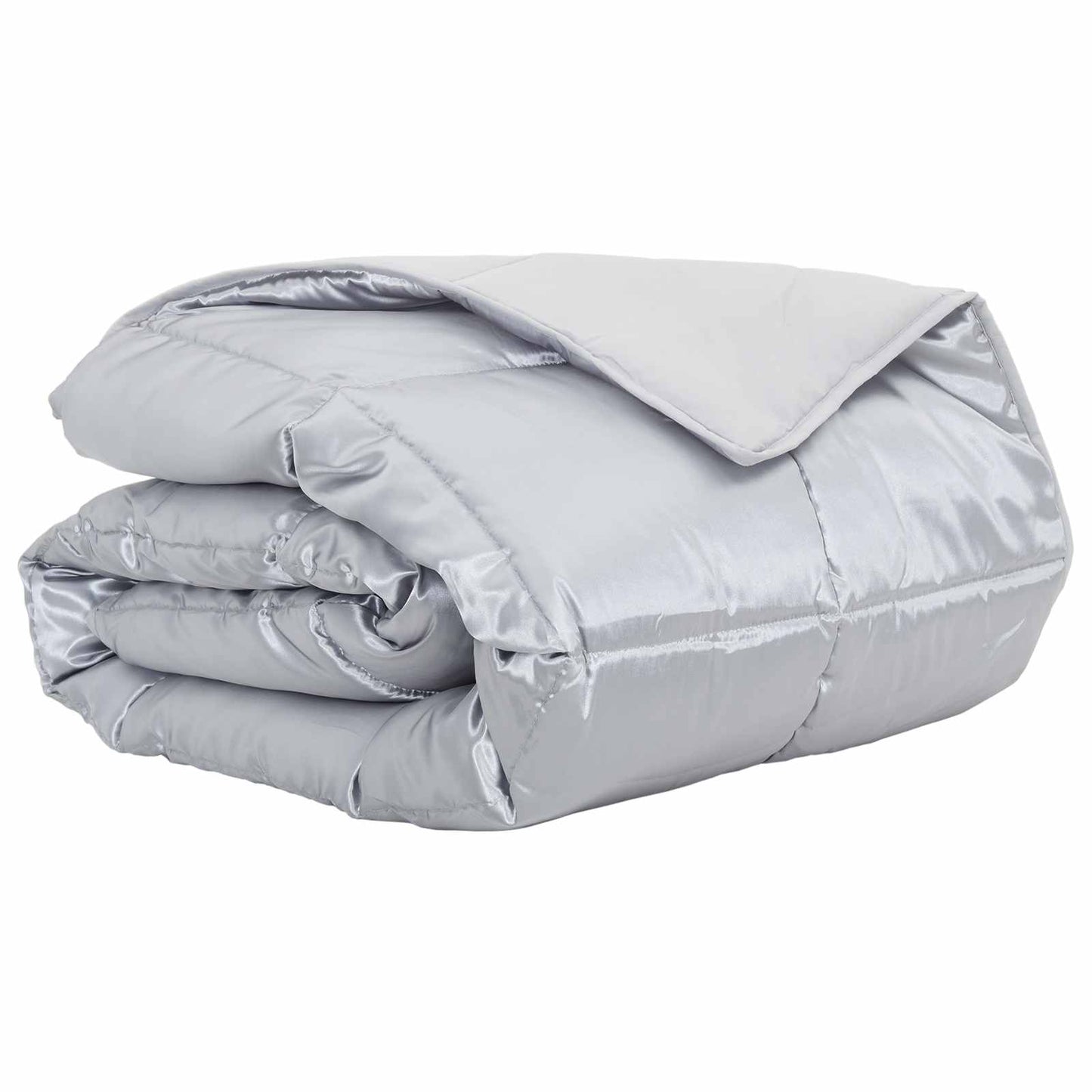 Summer Duvet Silver 155 x 220 cm Satin and Microfiber