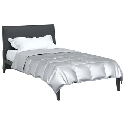 Summer Duvet Silver 155 x 220 cm Satin and Microfiber