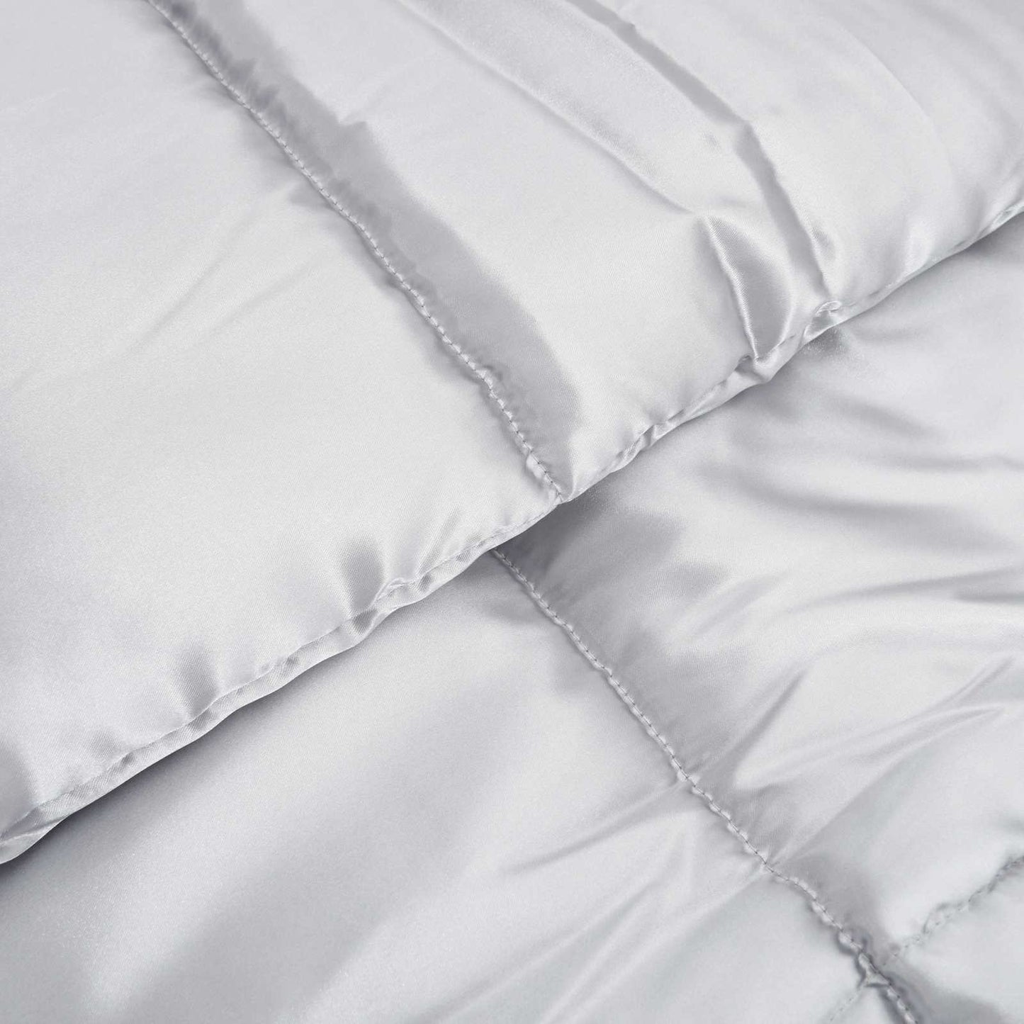 Summer Duvet Silver 135 x 220 cm Satin and Microfiber