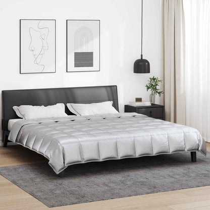 Summer Duvet Silver 200 x 220 cm Satin and Microfiber