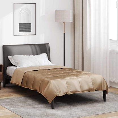 Full Year Duvet Gold 140 x 220 cm Satin and Microfiber