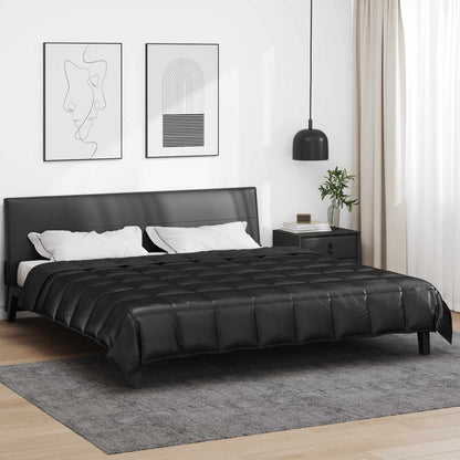 Full Year Duvet Black 200 x 220 cm Satin and Microfiber