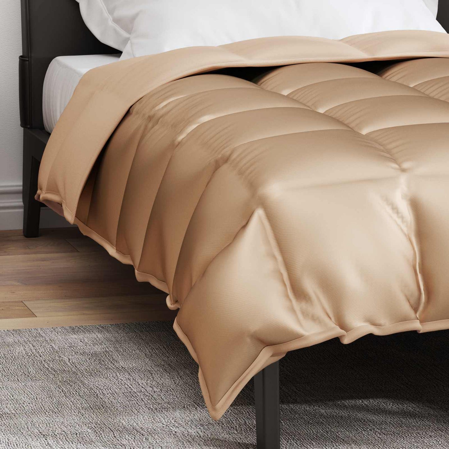 Winter Duvet Gold 140 x 220 cm Satin and Microfiber