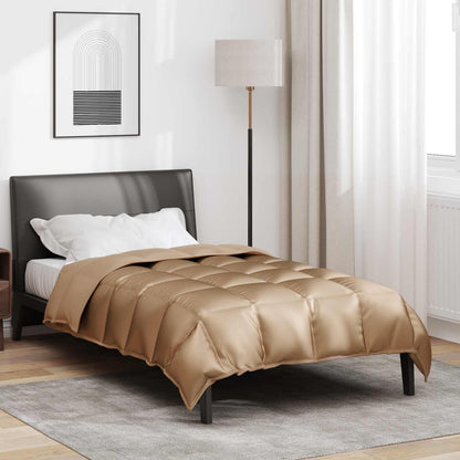 Winter Duvet Gold 155 x 220 cm Satin and Microfiber