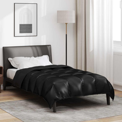 Winter Duvet Black 135 x 200 cm Satin and Microfiber