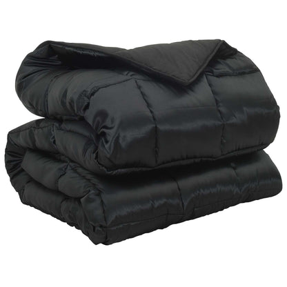 Winter Duvet Black 140 x 200 cm Satin and Microfiber