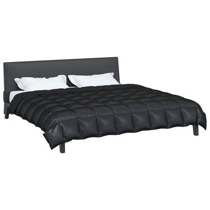 Winter Duvet Black 200 x 200 cm Satin and Microfiber