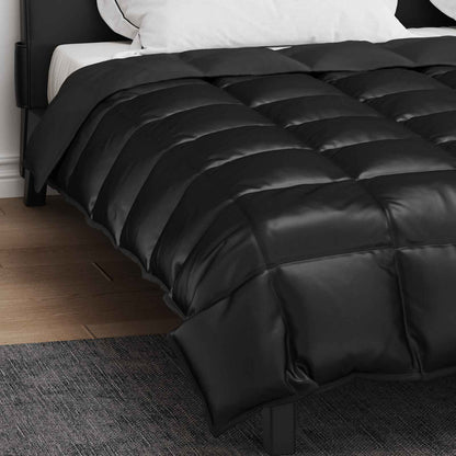 Winter Duvet Black 220 x 260 cm Satin and Microfiber
