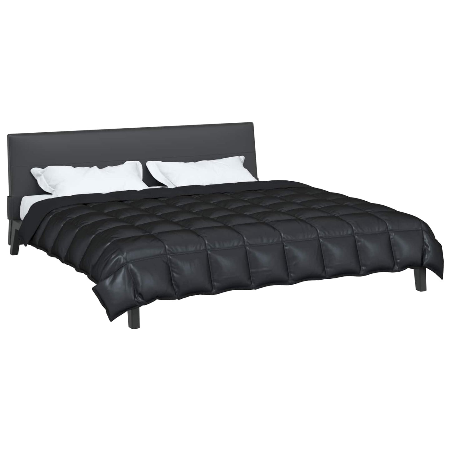 Winter Duvet Black 220 x 260 cm Satin and Microfiber