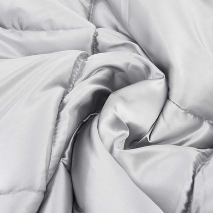 Winter Duvet Silver 155 x 220 cm Satin and Microfiber