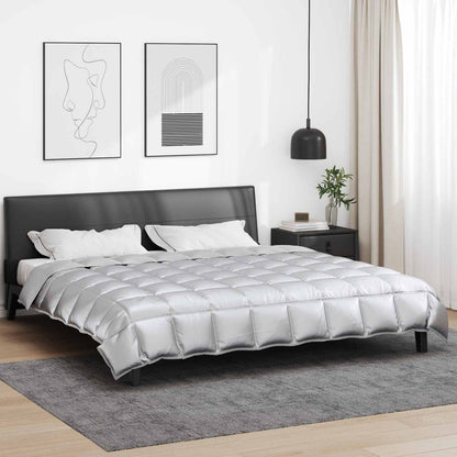 Winter Duvet Silver 200 x 240 cm Satin and Microfiber