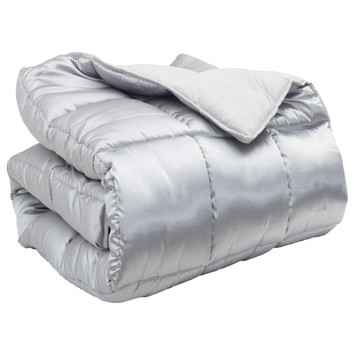 Winter Duvet Silver 200 x 240 cm Satin and Microfiber