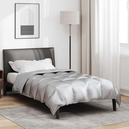Winter Duvet 140 x 220 cm 450 gsm Silver
