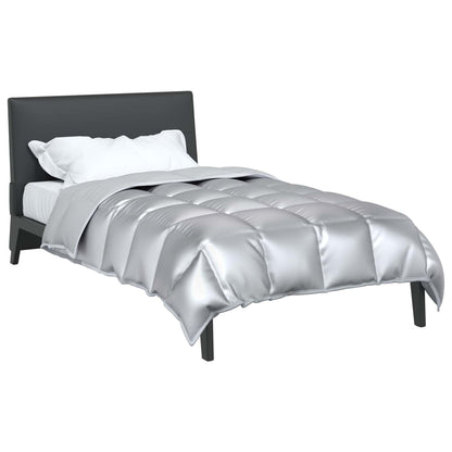 Winter Duvet Silver 140 x 220 cm Satin and Microfiber