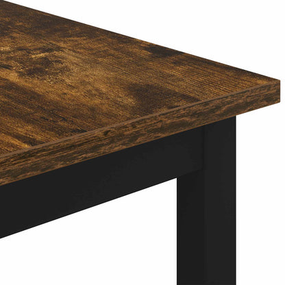 Coffee Table Smoke Oak 40 x 40 x 36 cm Engineered Wood