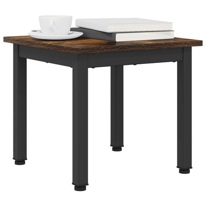 Coffee Table Smoke Oak 40 x 40 x 36 cm Engineered Wood