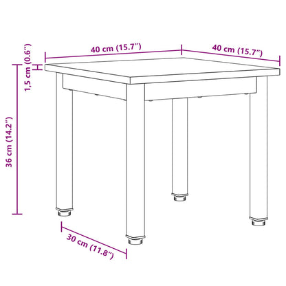 Coffee Table Grey Sonoma 40 x 40 x 36 cm Engineered Wood