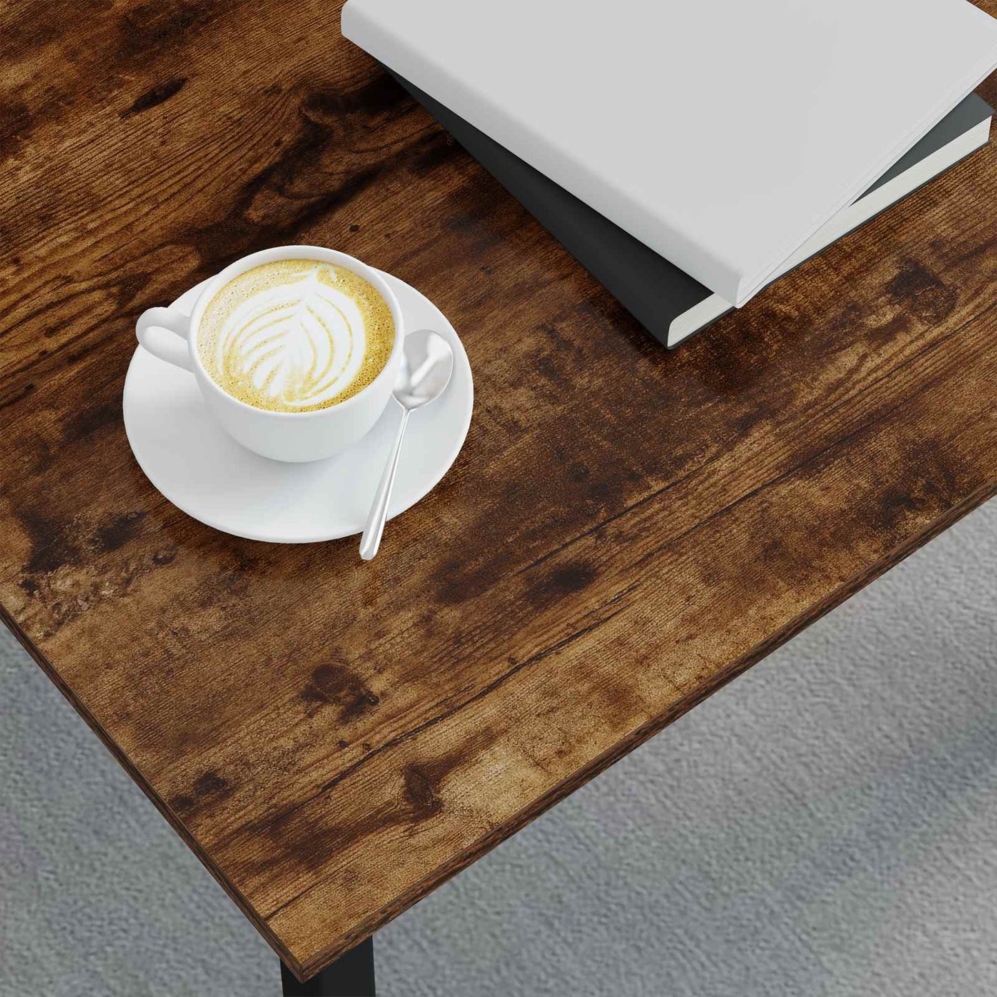 Coffee Table Smoke Oak 50 x 50 x 36 cm Engineered Wood