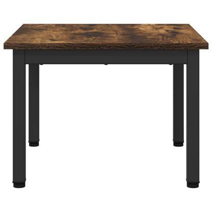 Coffee Table Smoke Oak 50 x 50 x 36 cm Engineered Wood