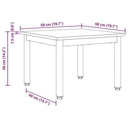 Coffee Table Artisian Oak 50 x 50 x 36 cm Engineered Wood