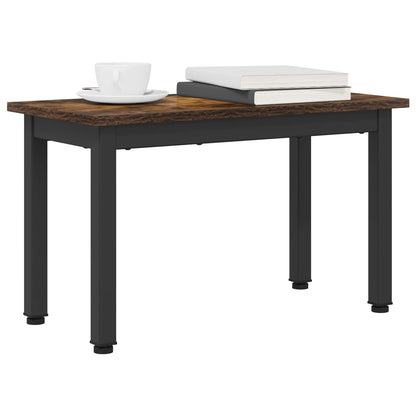 Coffee Table Smoke Oak 60 x 30 x 36 cm Engineered Wood