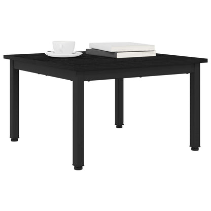 Coffee Table Black Oak 60 x 60 x 36 cm Engineered Wood