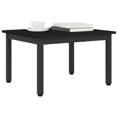 Coffee Table Black Oak 60 x 50 x 36 cm Engineered Wood